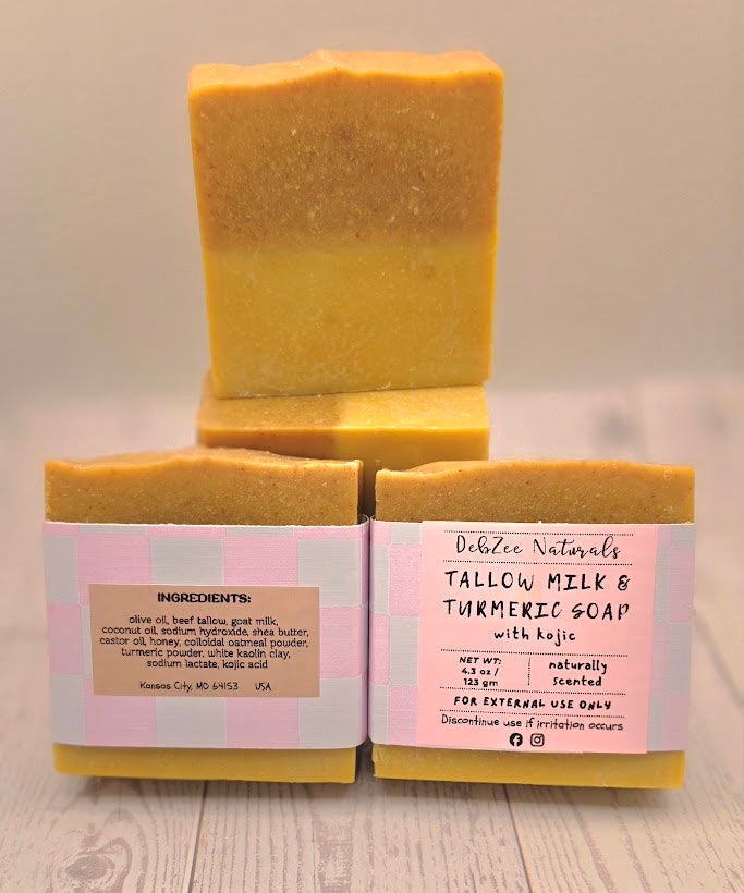 Tallow Milk & Turmeric Soap with Kojic