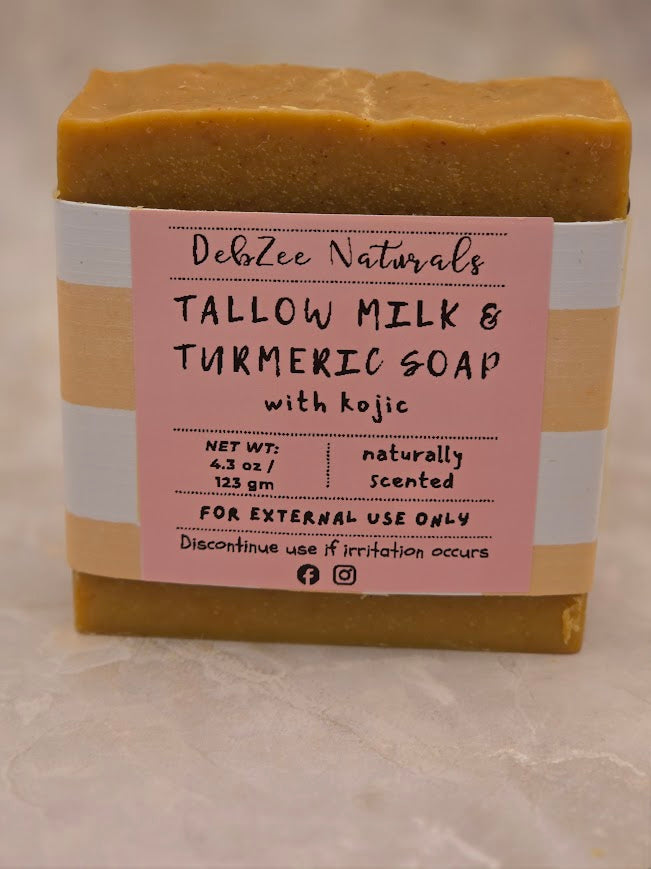 Tallow Milk & Turmeric Soap with Kojic