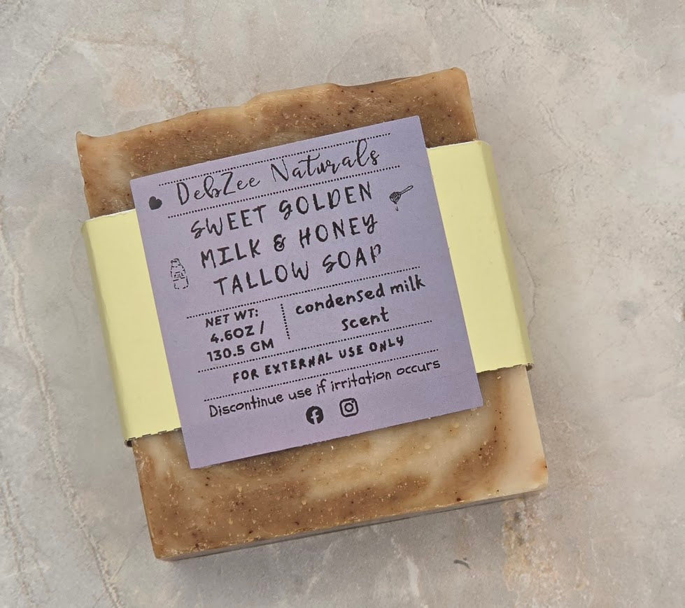 Sweet Golden Milk & Honey Tallow Soap