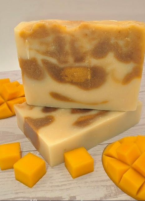 MILKY TURMERIC SOAP with MANGO & SHEA BUTTERS