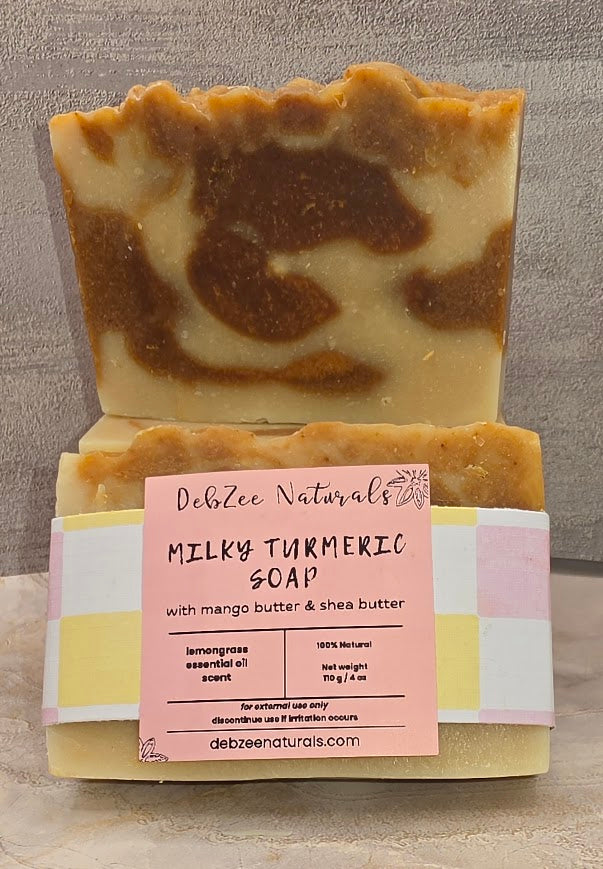 MILKY TURMERIC SOAP with MANGO & SHEA BUTTERS