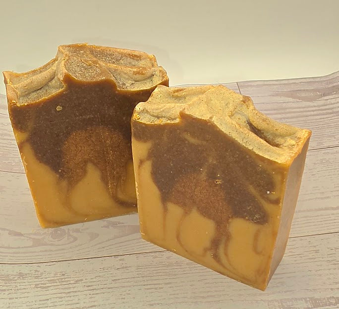Milky Turmeric Tallow soap with Papaya & Kojic Acid