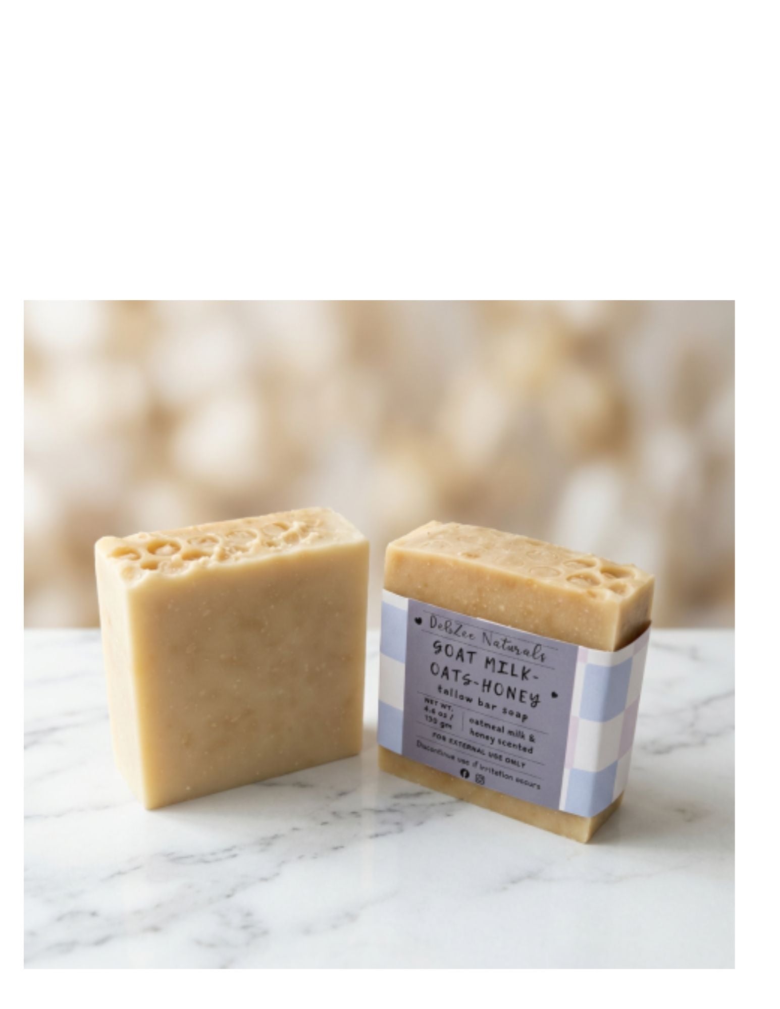 Goat Milk-Oats-Honey Tallow Bar Soap