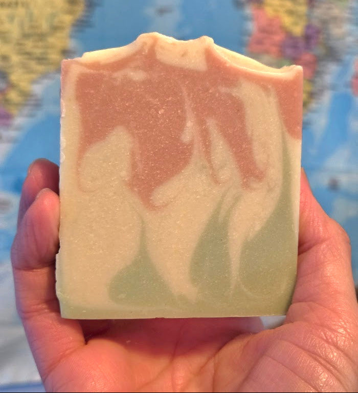 Jasmine Rose & Lavender Silk Tallow Soap with Aloe Vera & Collagen