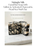 Midnight Milk Facial Bar Soap with Activated Charcoal