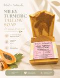Milky Turmeric Tallow soap with Papaya & Kojic Acid